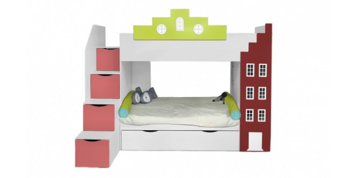 Кровать Амстердам двухъярусная детская